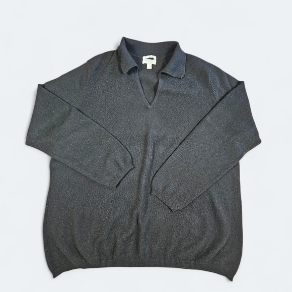 Charter Club 100% Cashmere Quiet Luxury Old Money Polo Sweater Sz 1X - Picture 1 of 7